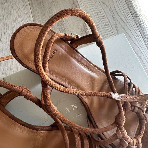 Sézane Gloria Sandals in Camel size 7/38 - Picture 7 of 16